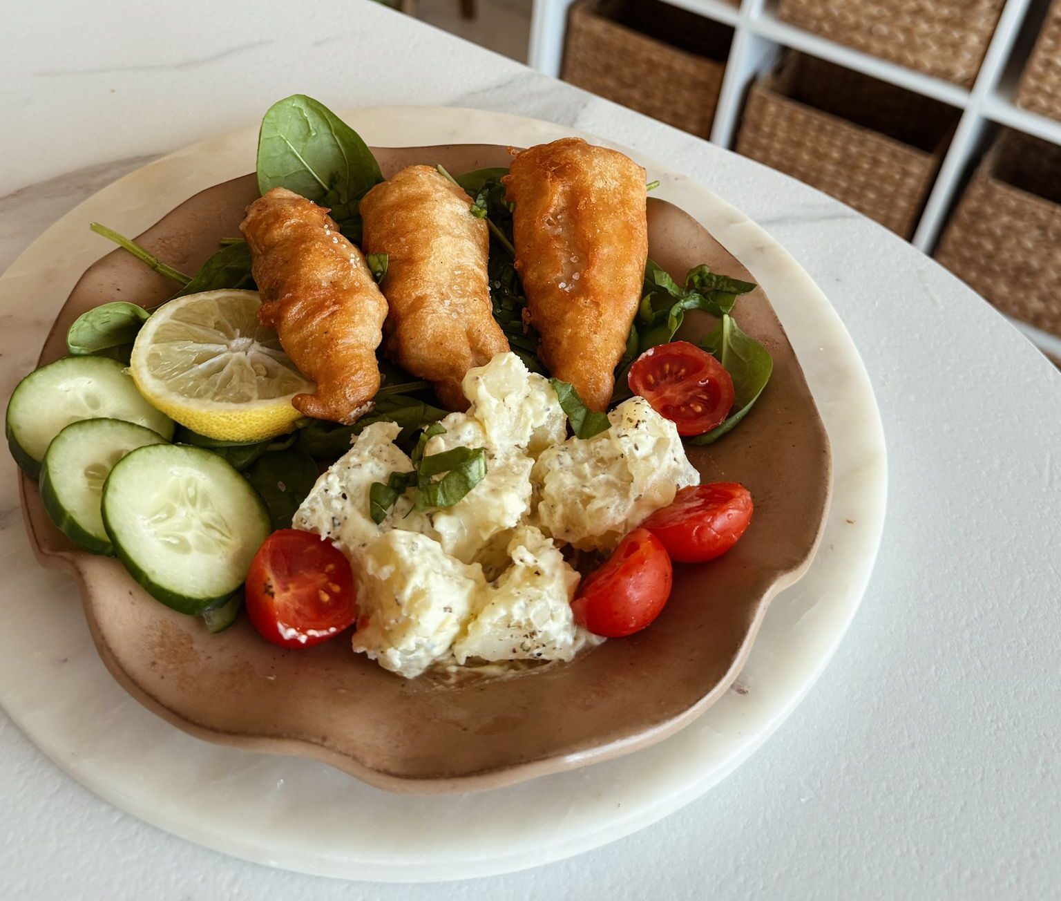 Beer-battered Atlantic Horse Mackerel
