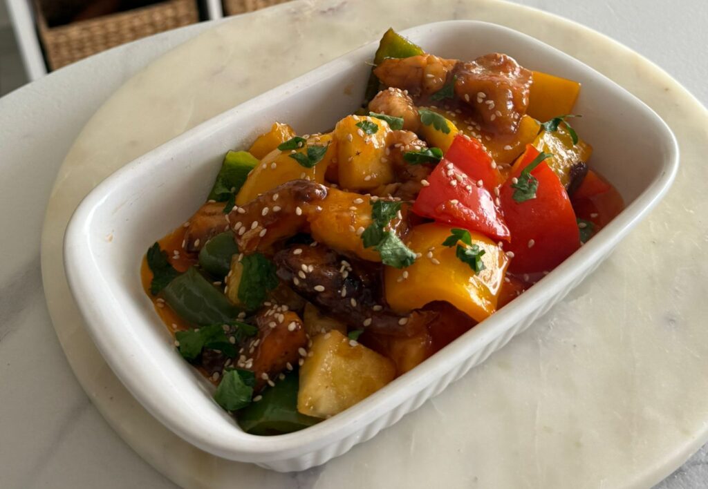 Pan-Cooked Sweet and Sour Horse Mackerel Fillets