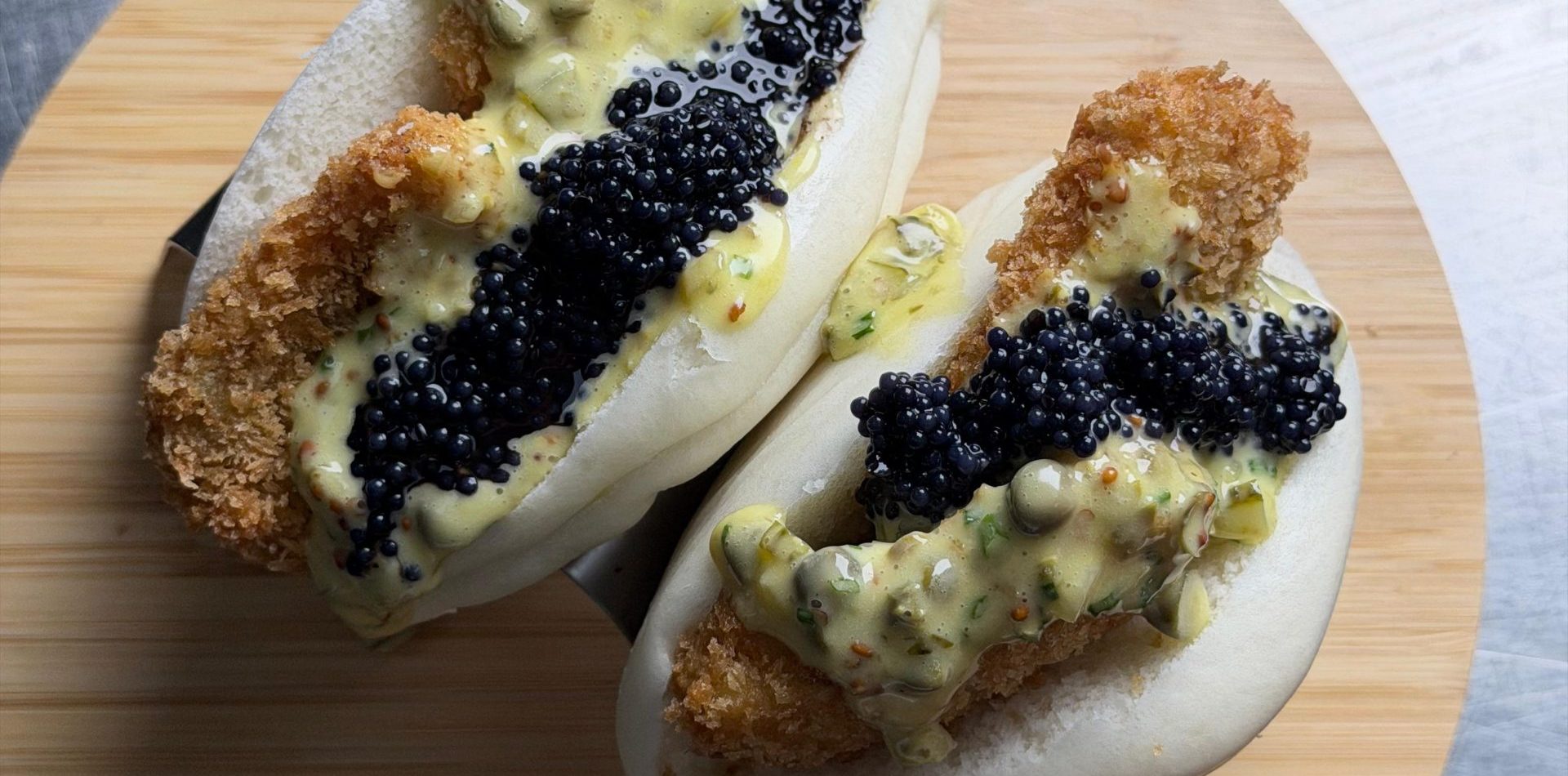 crispy scabbardfish bao buns